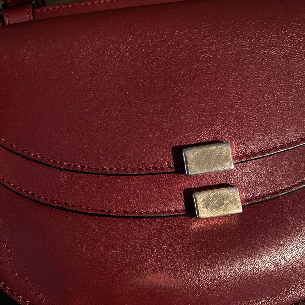 Chloe Georgia maroon leather cross body bag - Picture 4 of 4